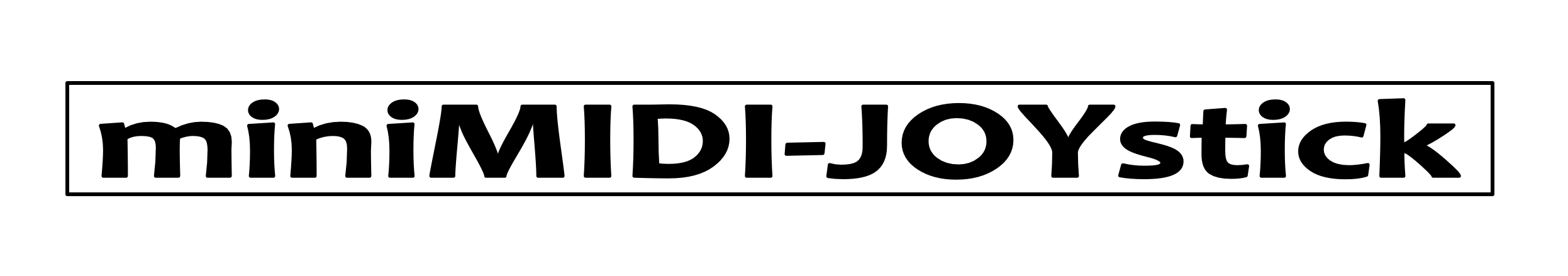 miniMIDI JOYstick  Logo