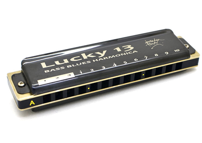 Lucky 13 bass blues harmonica